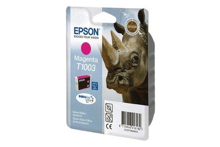 Epson, Original Tintenpatrone magenta Epson T1003, Epson Tintenpatrone, rot, Rhino, C13T10034010, (11.1 ml)