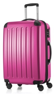 Hauptstadtkoffer, HAUPTSTADTKOFFER Hartschalentrolley mit 4 Doppelrollen, »Alex mit TSA Schloss«, Hauptstadtkoffer - Alex Koffer Hartschale M glänzend mit TSA, Pink