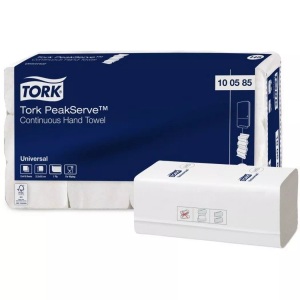 TORK, TORK Falthandtuch Peak Serve H5 100585 endlos, 1-lagig 4920 Stk., TORK 100585 PeakServe® Papierhandtücher Weiß 4920 St.