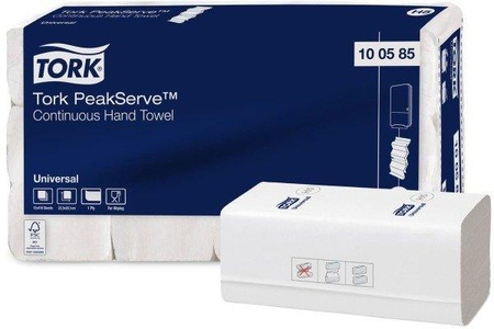 TORK, TORK Falthandtuch Peak Serve H5 100585 endlos, 1-lagig 4920 Stk., TORK 100585 PeakServe® Papierhandtücher Weiß 4920 St.