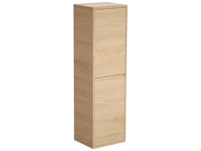 Vente-unique, Badezimmerschrank - 30 x 35 x 120 cm - Eichenholzfurnier - ENOSEA Badezimmerschrank - 30 x 35 x 120 cm - Eichenholzfurnier - ENOSEA, 