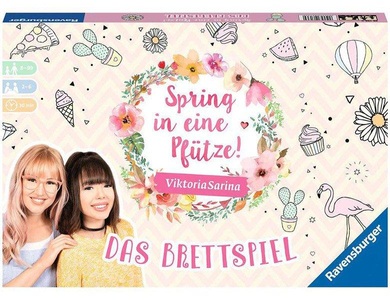 Ravensburger Verlag, Spring in eine Pfütze - Das Brettspiel (Spiel), Ravensburger 26136 - Spring in eine Pfütze! - Das Brettspiel für beste Freunde oder den ganzen Freundeskreis, Kreativität & Fantasie ab 8 Jahren, für 2-6 Spieler - ViktoriaSarina
