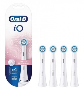 Oral-B, Oral-B iO Sanfte Reinigung 4er Aufsteckbürsten, Oral-B Zahnbürstenkopf iO Sanfte Reinigung 4 Stück