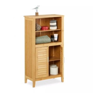 B2X, B2X - Badezimmerschrank LAMELL Bambus, 95cm, B2X - Badezimmerschrank LAMELL Bambus, 95cm