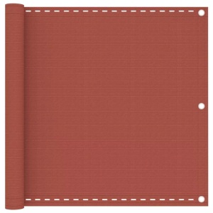 vidaXL, vidaXL Balkon-Sichtschutz Terracotta-Rot 90x500 cm HDPE, vidaXL Balkon-Sichtschutz Terracotta-Rot 90x500 cm HDPE