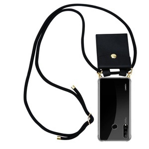 Cadorabo, Handy Kette für Huawei P30 LITE Silikon mit Gold Ringen, 