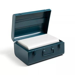 LA REDOUTE INTERIEURS, 2er-Set Aufbewahrungsboxen Masa 2er-Set Aufbewahrungsboxen Masa, La Redoute Intérieurs - 2er-Set Aufbewahrungsboxen Masa, One Size, Blau