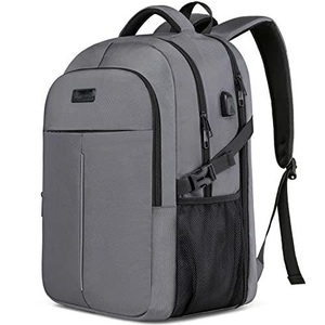 Only-bags.store, Großer Laptop-rucksack Laptop-tasche Für Die Schule Arbeit Mit Usb-ladeanschluss Wasserdicht Unisex Grau ONE SIZE, Only-bags.store - Großer Laptop-Rucksack Laptop-Tasche für die Schule Arbeit mit USB-Ladeanschluss Wasserdicht, One Size, Grau