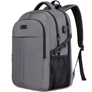 Only-bags.store, Großer Laptop-rucksack Laptop-tasche Für Die Schule Arbeit Mit Usb-ladeanschluss Wasserdicht Unisex Grau ONE SIZE, Only-bags.store - Großer Laptop-Rucksack Laptop-Tasche für die Schule Arbeit mit USB-Ladeanschluss Wasserdicht, One Size, Grau