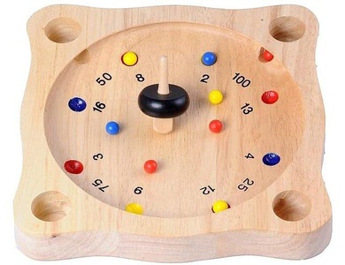 Weible, Roulette-Spiel, Roulette-Spiel mit Kreisel