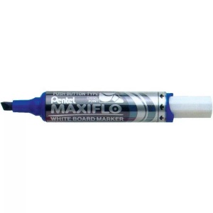 Pentel, PENTEL Whiteb. Marker MAXIFLO 2/6mm MWL6-CO blau, Pentel Maxiflo, 2/6mm, blau, Whiteboardmarker, kantige Spitze, MWL6-CO