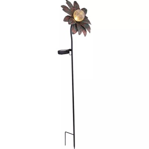 mutoni light, Solarleuchte Metall rostfarben 1xLED, 
