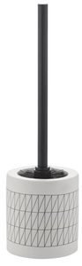 Wc-bürstengarnitur Trillium Weiss Unisex Schwarz ONE SIZE