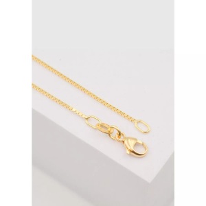MUAU Schmuck, Collier Venezianer Gelbgold 750, 0.9mm, 36cm Damen Gelbgold 36cm, MUAU Schmuck - Collier Venezianer Gelbgold 750, 0.9mm, 36cm,