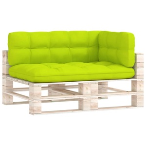vidaXL, vidaXL Palettensofa-Auflagen 3 Stk. Hellgrün, vidaXL Palettenkissen 3-tlg. Hellgrün Stoff