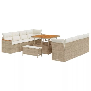 vidaXL, VidaXL - Outdoor-sofa poly-rattan, One Size, Beige
