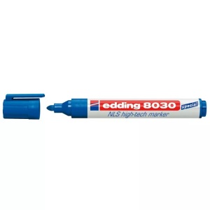 edding, Edding 4-8030003 4-8030003 NLS High-Tech Marker Blau 1.5 mm, 3 mm, Edding 8030, Hightech Marker, 1,5-3mm, blau, 001131-003