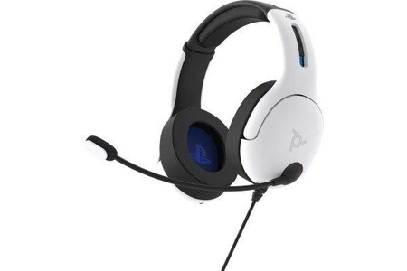 Pdp, PDP LVL50 - Gaming Headset (Schwarz/Weiss), PDP LVL50 Wired Headset, white, for PS4/PS5-EU, 051-099-EU-WH