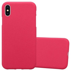 Cadorabo, Hülle für Apple iPhone XS MAX TPU Silikon Frosted, Cadorabo - Hülle für Apple iPhone XS MAX TPU Silikon Frosted, Rot