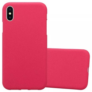 Cadorabo, Hülle für Apple iPhone XS MAX TPU Silikon Frosted, Cadorabo - Hülle für Apple iPhone XS MAX TPU Silikon Frosted, Rot