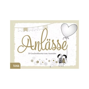 undefined, Geschenkkarten zum Ausmalen - Anlässe, Tosa, Unsere Neuheiten, Tosa Geschenkkarten zum Ausmalen zu versch. Anlässen, Produkte & Wohnen