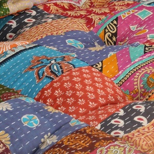 Diverse Hardware, Palettensofa-Auflage Mehrfarbig Stoff Patchwork, vidaXL Pouf Patchwork Stoff