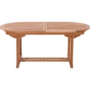 Mobilia, Mobilia - Gartentisch, 180x100 cm oval, ausziehbar, Teak - natur, Gartentisch Teak ausziehbar oval 180-240x100