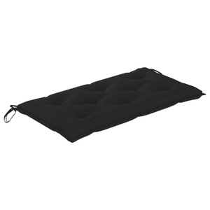 vidaXL, vidaXL Gartenbank-Auflage Schwarz 110x50x7 cm Stoff, 