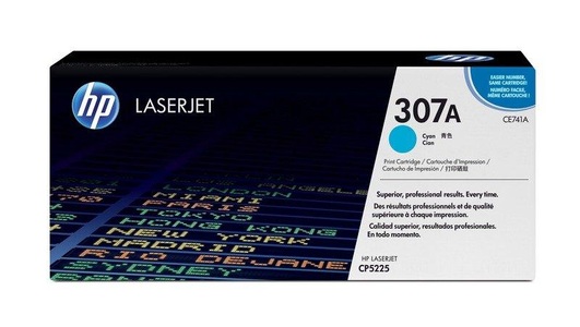 Hp, HP 307A Toner cyan (Ce741A) Tonerkassette, Toner cyan 307A (CE741A)