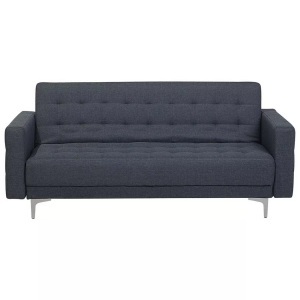 Beliani, Beliani 3-Sitzer Sofa Polsterbezug dunkelgrau ABERDEEN, Beliani - 3 Sitzer Sofa aus Polyester Modern ABERDEEN, One Size, Spacegrau