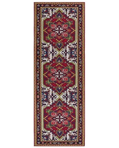 Beliani, Teppich aus Polyester Retro COLACHEL Teppich aus Polyester Retro COLACHEL, Beliani - Teppich aus Polyester Retro COLACHEL, 200 cm, Rot Bunt