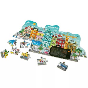 Hape, HAPE Animiertes Stadt-Puzzle, 