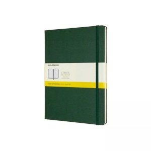 undefined, Moleskine Notizbuch, Xlarge, Kariert, Hard Cover, Myrtengrün, MOLESKINE Notizbuch XL HC 25x19cm 629124 kariert, myrtengrün, 192 S.
