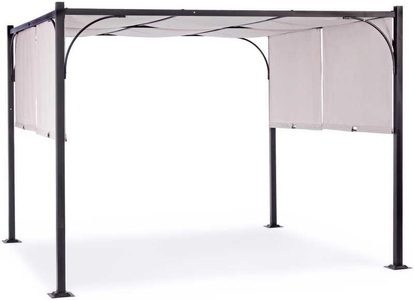 mutoni Garten, Gartenpavillon Slide Anthrazit-Grau 300x300, Gartenpavillon Slide Anthrazit-Grau 300x300