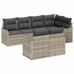 vidaXL, VidaXL - Garten-sofa-set poly-rattan, One Size, Grau, VidaXL - Garten-sofa-set poly-rattan, One Size, Grau