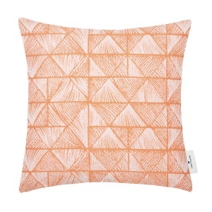 Tom Tailor, TOM TAILOR Kissenhülle »Squared Triangle«, (1 St.), mit unifarbener Rückseite in Leinenoptik, Tom Tailor Zierkissenbezug Squared Triangle