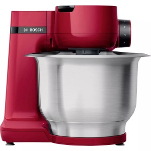 Bosch, Küchenmaschine MUM Serie 2 'MUMS2ER01' mit Durchlaufschnitzler, rot Bosch rot, Bosch MUMS2ER01 Küchenmaschine rot