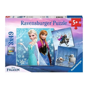 Ravensburger, Puzzle Abenteuer im Winterland, Puzzle ABENTEUER IM WINTERLAND 3x49-teilig