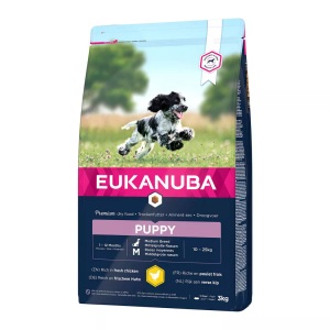 Eukanuba, Eukanuba Growing Puppy Medium Breed Huhn - 3 kg, Eukanuba Puppy Medium Breed Huhn - 3 kg