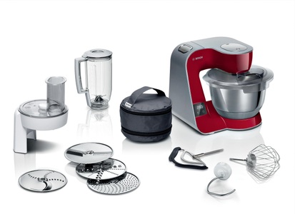 Bosch Haushalt, Bosch Haushalt MUM5/Serie 4 Küchenmaschine 1000 W Rot-Silber, Bosch MUM5X720 Küchenmaschine Rot