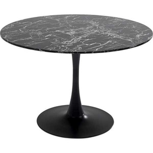 Kare Design, Tisch Veneto Marmor schwarz rund 110, Tisch Veneto Marmor schwarz rund 110