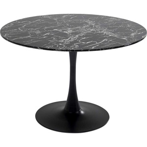 Kare Design, Tisch Veneto Marmor schwarz rund 110, Tisch Veneto Marmor schwarz rund 110