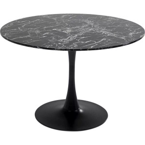 Kare Design, Tisch Veneto Marmor schwarz rund 110, Tisch Veneto Marmor schwarz rund 110
