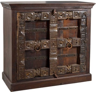 mutoni living, Kommode Vintage 1001 Nacht braun 100x90, Kommode Elvana braun 100x90