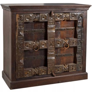 mutoni living, Kommode Vintage 1001 Nacht braun 100x90, Kommode Elvana braun 100x90