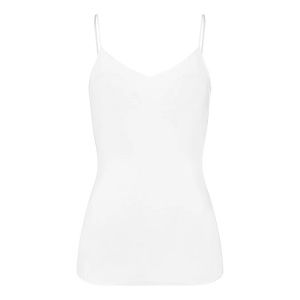 Hanro, Cotton Seamless - Spaghetti Top Unisex Weiss L, Hanro - Cotton Seamless Spaghetti Top, L, Weiss
