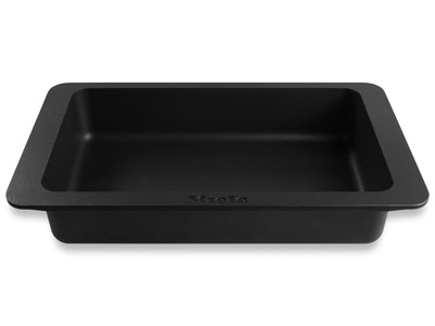 MIELE, Miele Auflaufform HUB 5000-M D, Material, Miele - 10314250 Backofenrost & Backblech Backofen Rechteckig Aluminium, One Size, Schwarz