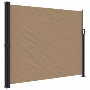vidaXL, vidaXL Seitenmarkise Ausziehbar Taupe 160x600 cm, vidaXL Seitenmarkise Ausziehbar Taupe 160x600 cm