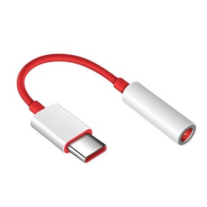 OnePlus, OnePlus - USB C auf 3.5 mm AUX Klinken Adapter (2681700) - Rot, 
