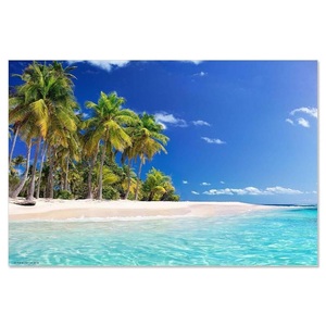 CoverYourDesk, CoverYourDesk - (60x40cm) Schreibtisch Unterlage Anti-Rutsch Pult Matte (CD7005) - Strand, trendform - Schreibunterlage PALMS, One Size